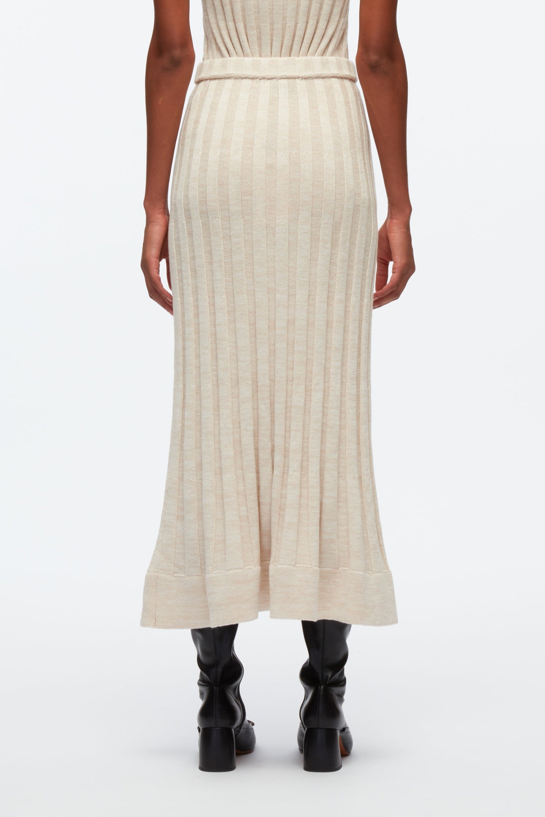 Travelling Rib Midi Skirt - 4