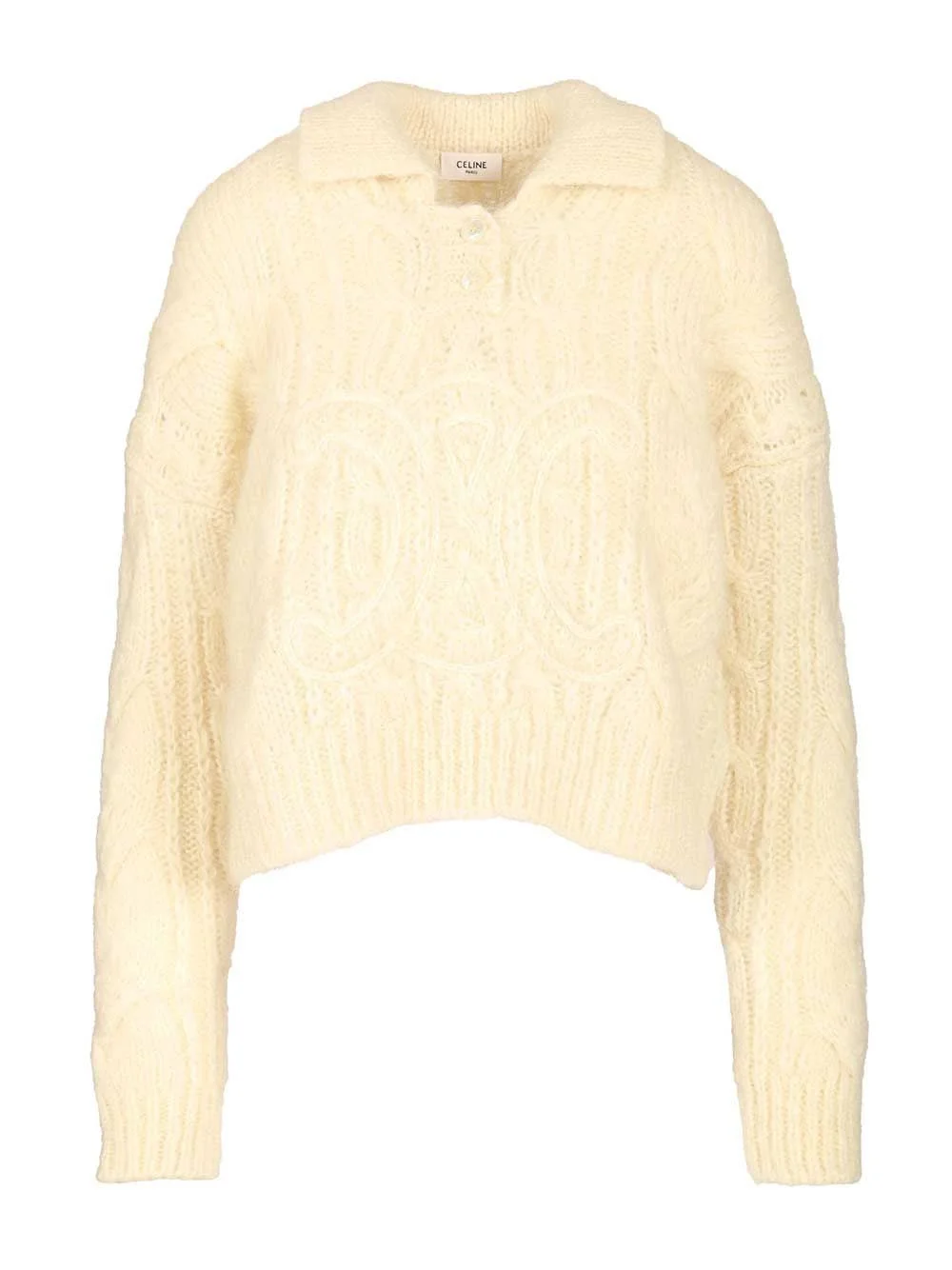 Celine Women Aran Wool And Mohair Sweater - 1
