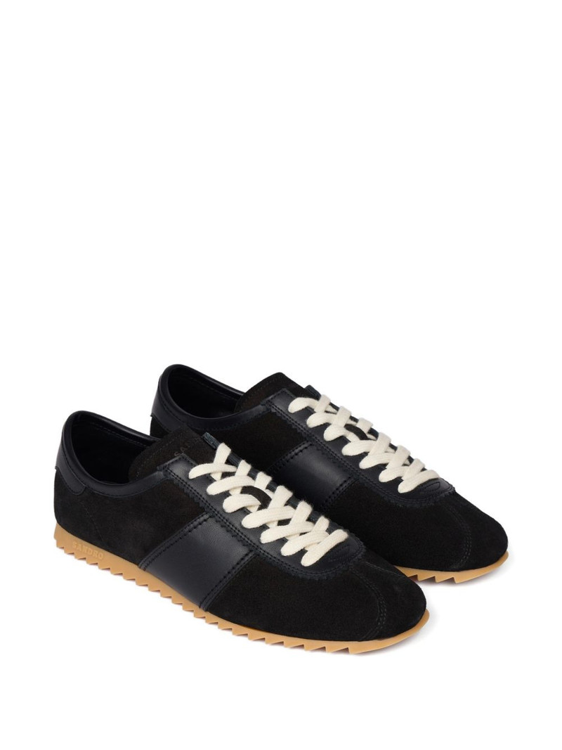 Sandro suede lace-up sneakers outlook
