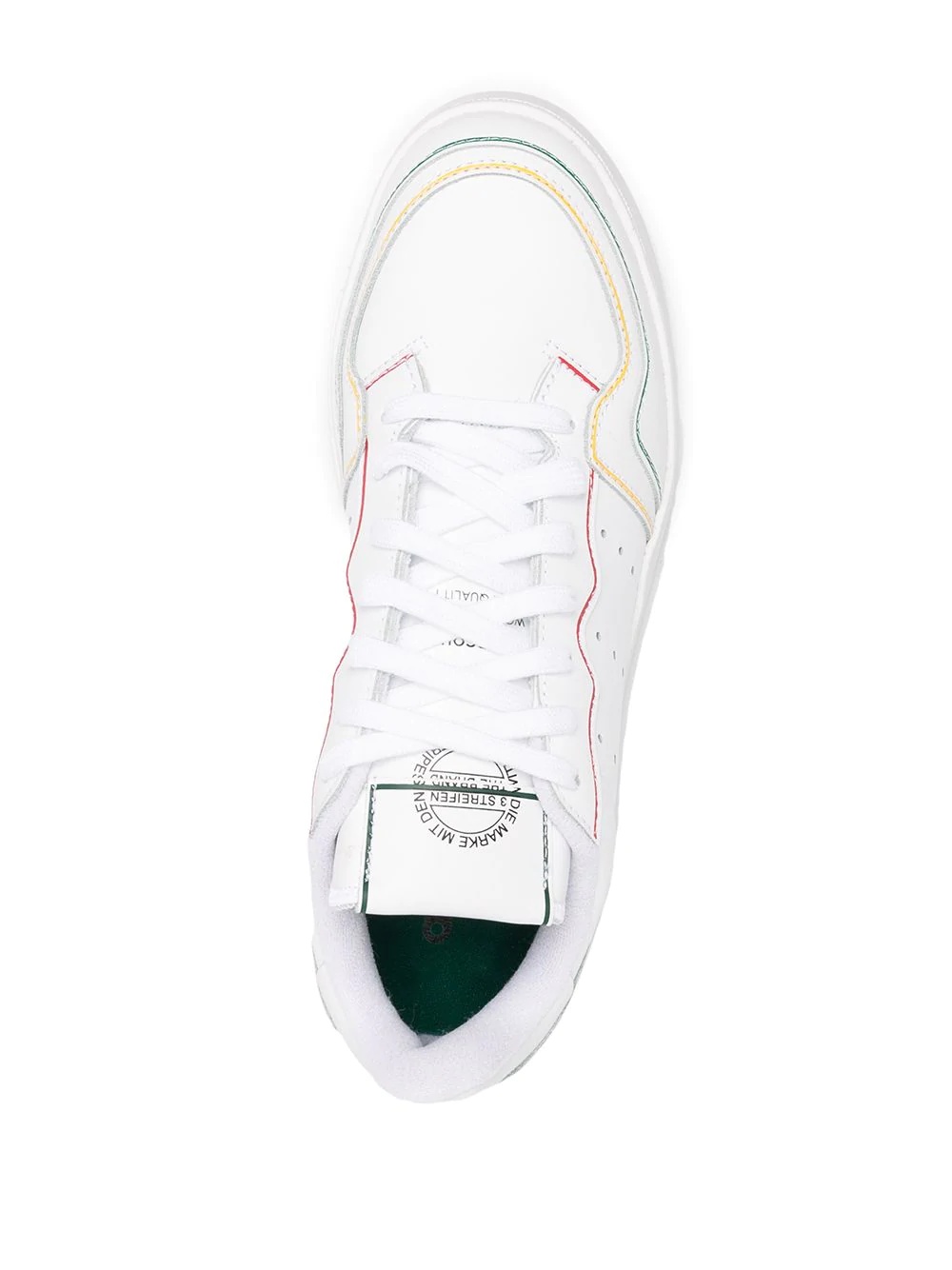 Supercourt low-top leather sneakers - 4