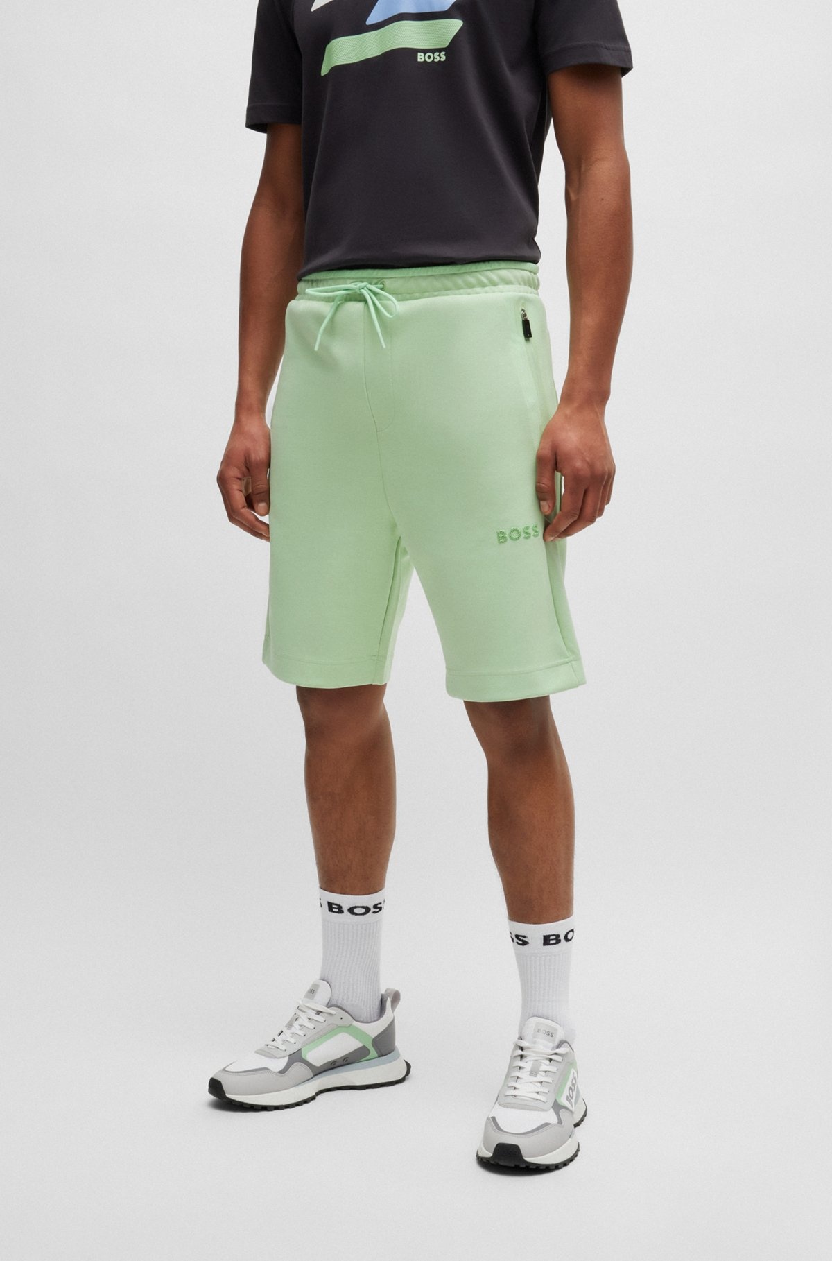 SHORTS WITH 3D-MOLDED LOGO - 2