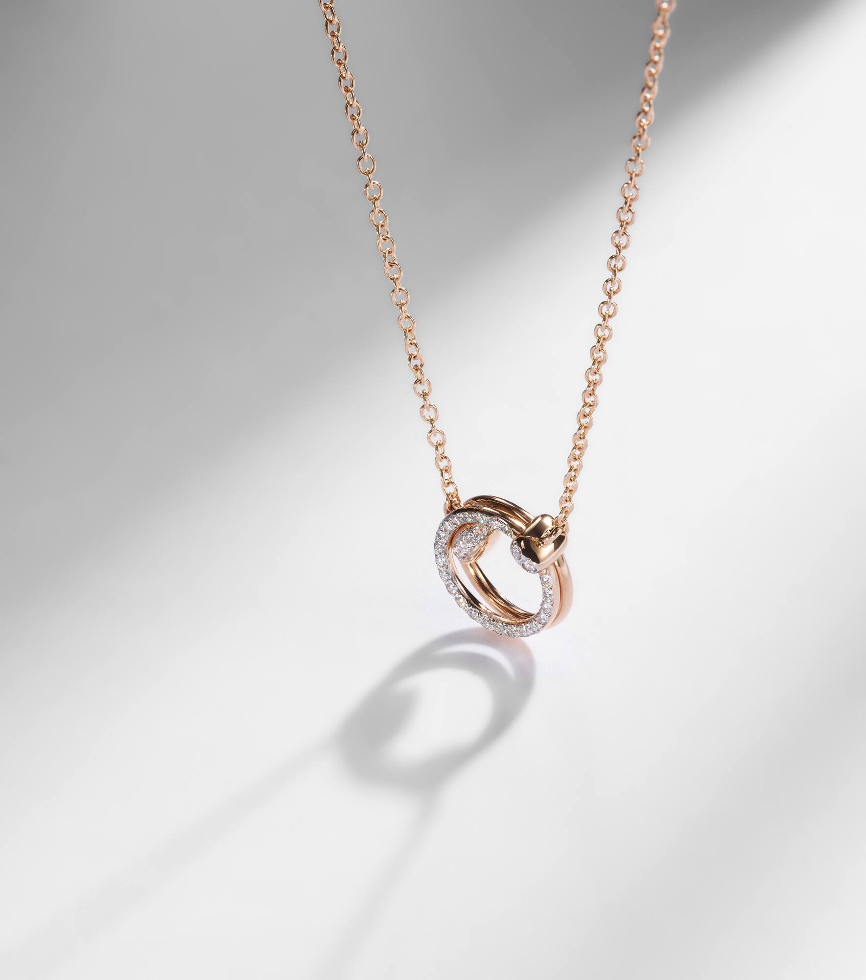 Pomellato Together 18kt rose gold chain necklace with diamonds - 5