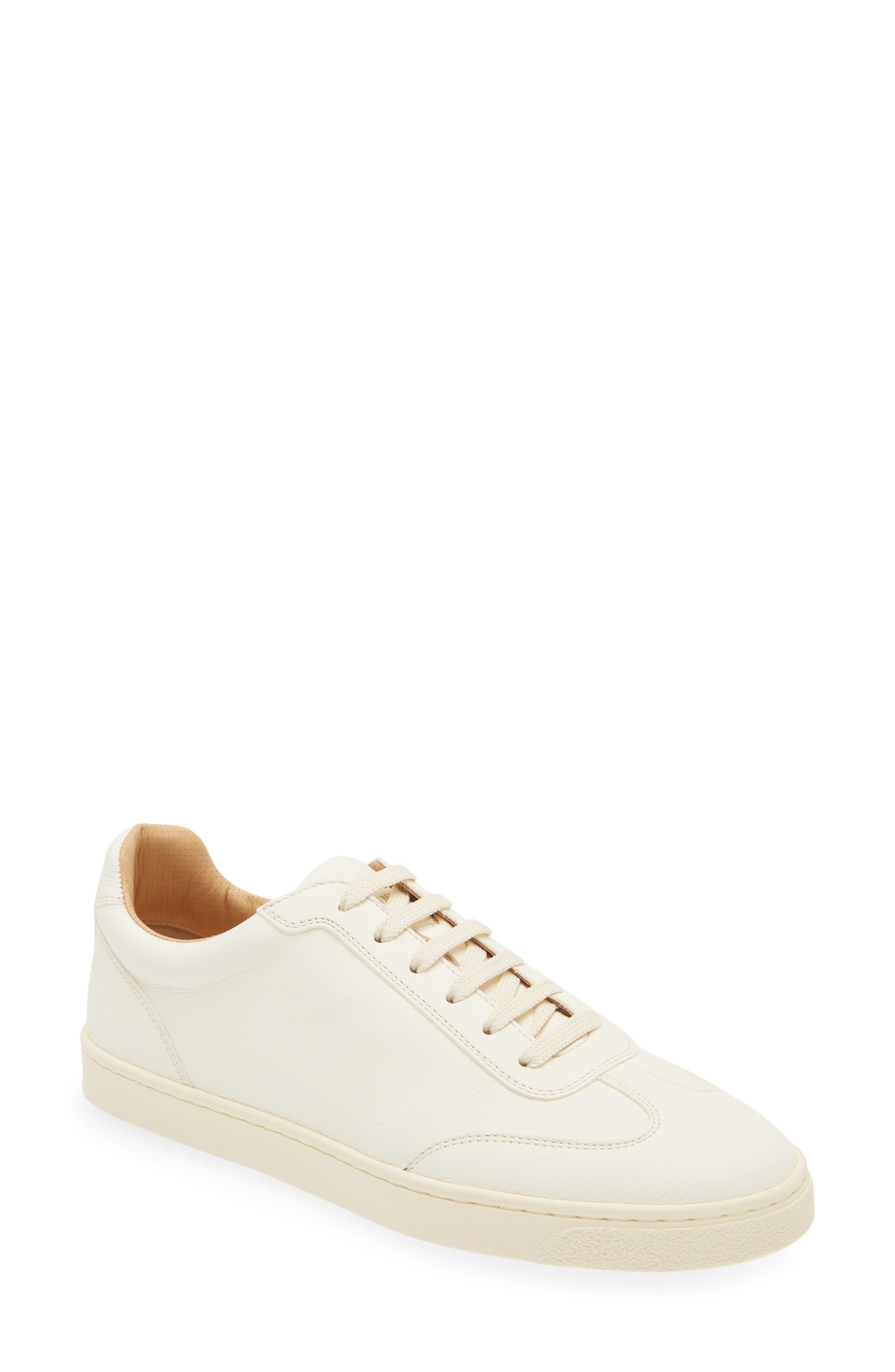 Deerskin Leather Low Top Sneaker - 1