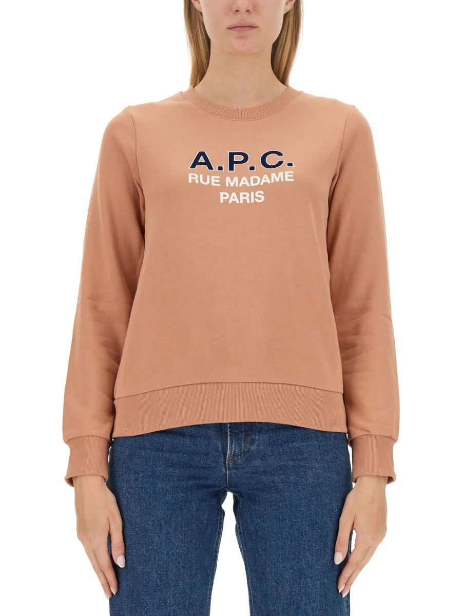 A.P.C. SWEATSHIRT WITH LOGO - 1