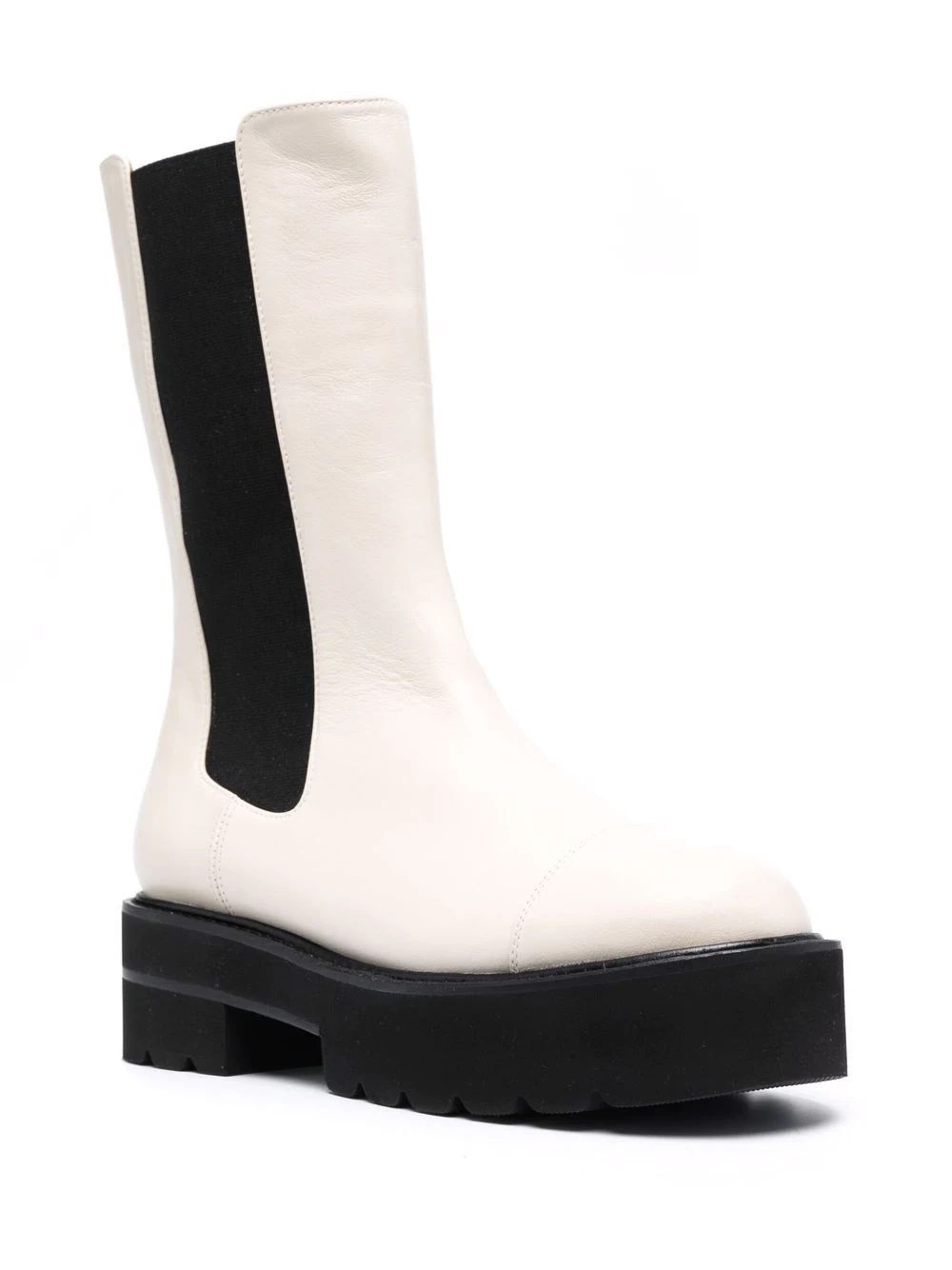 chunky leather boots - 2