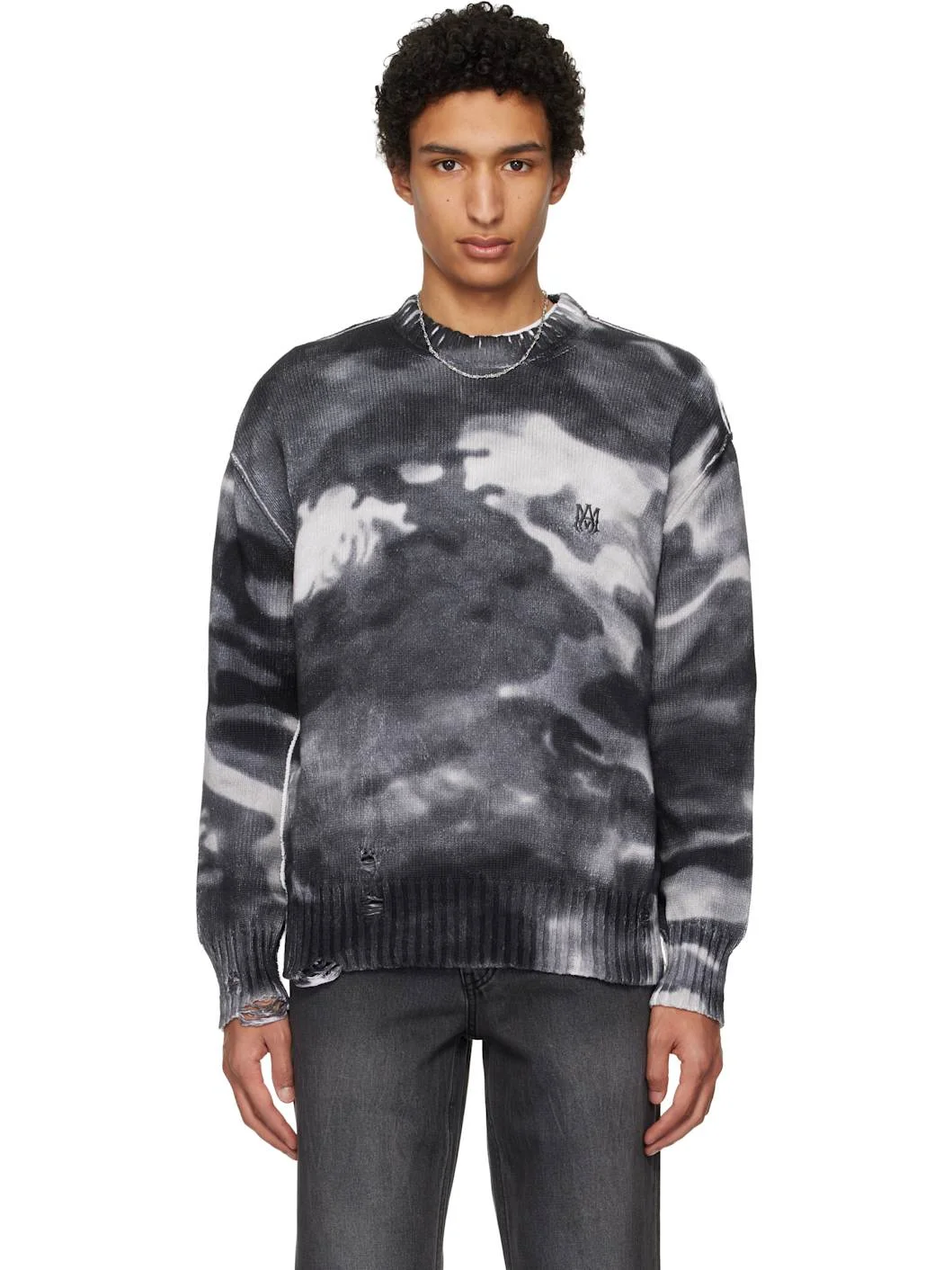 Gray Camo Sweater - 1