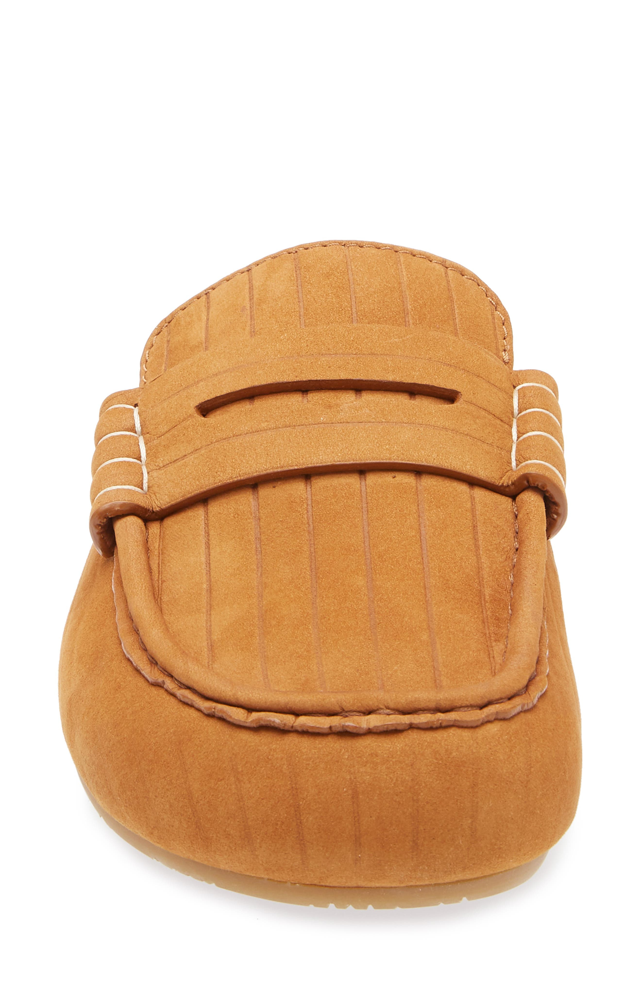 JW Anderson Stitch Penny Loafer Mule in Carmel 604 at Nordstrom - 4