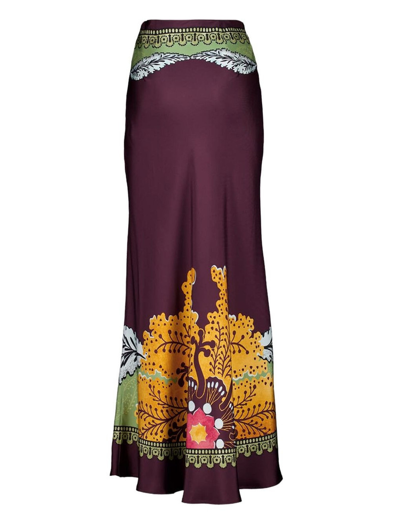 La DoubleJ placée-print maxi skirt outlook