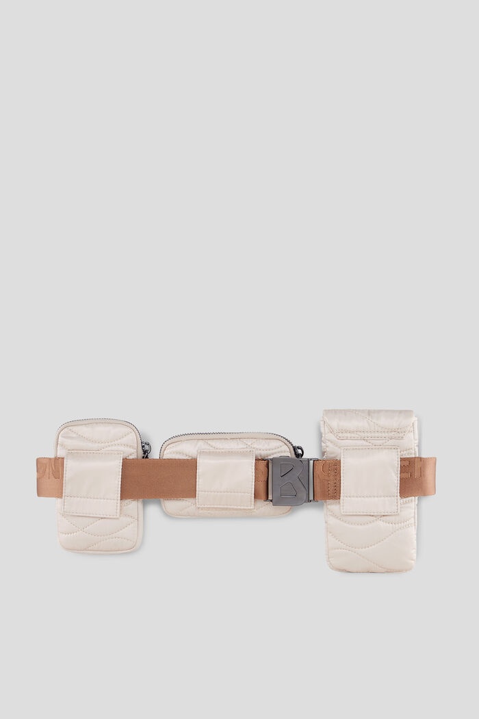 Enja Bavarian wool multipocket belt bag in Cream - 2