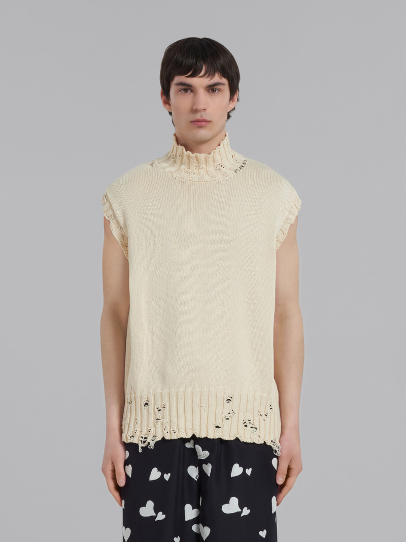 Marni WHITE COTTON VEST outlook