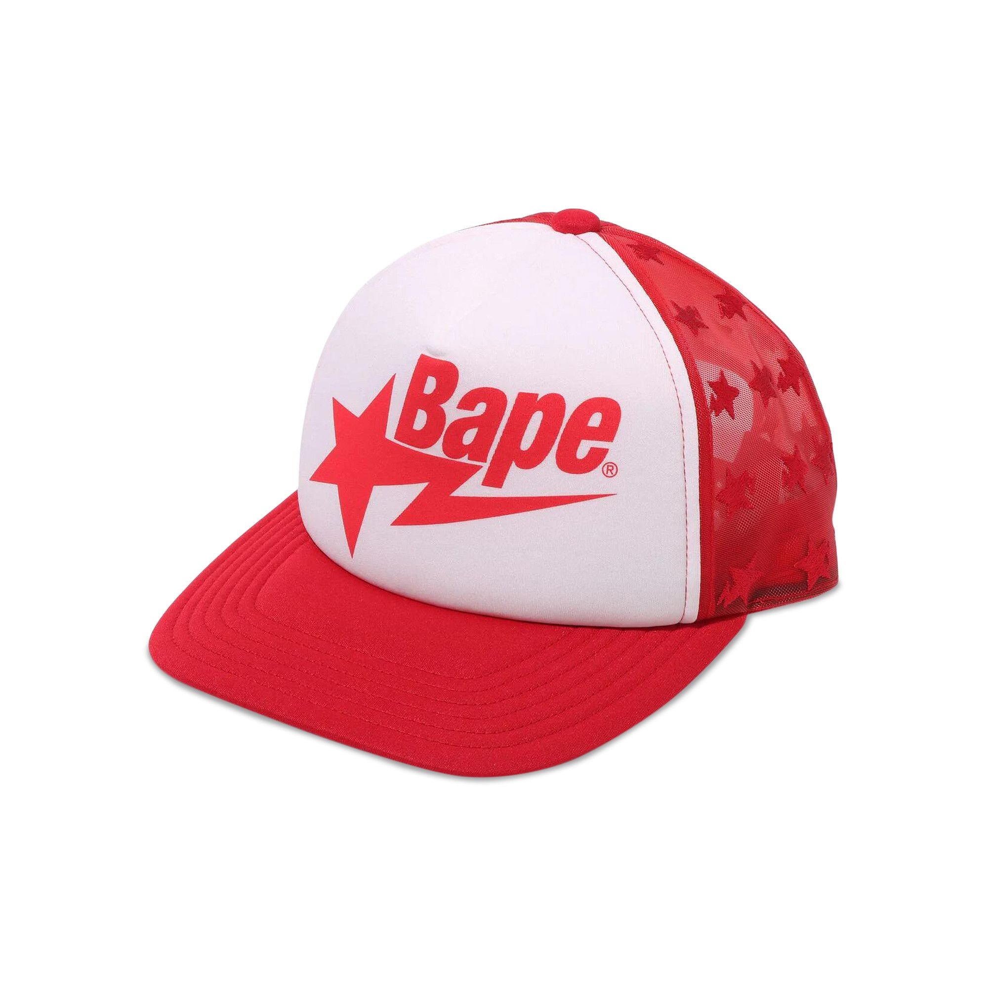 BAPE Sta Mesh Cap 'Red' - 3