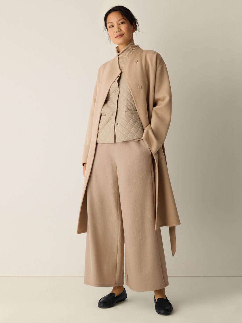EILEEN FISHER Felted Wool Jersey Wide-Leg Pant outlook