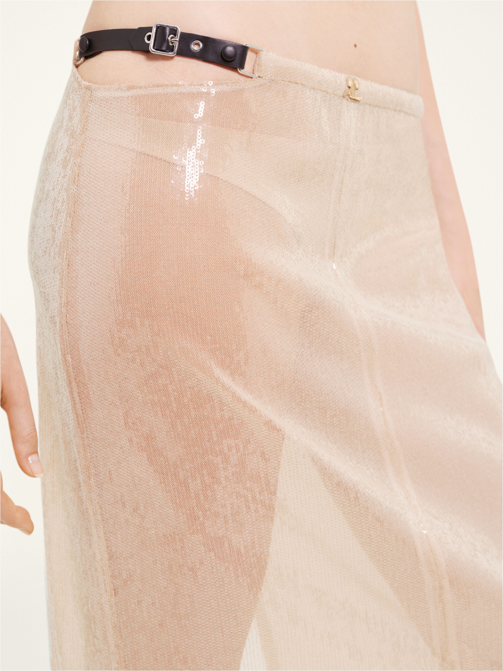 GLITTER TUBE LONG SKIRT - 5