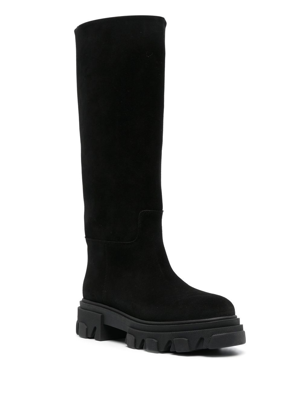 Perni Tubular suede knee-high boots - 2