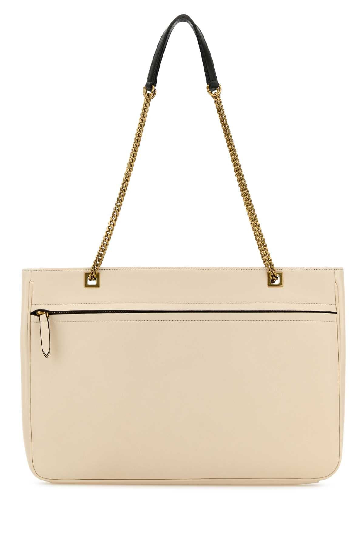 Valentino Garavani Women Sand Leather Medium Viva Superstar Shopping Bag - 3