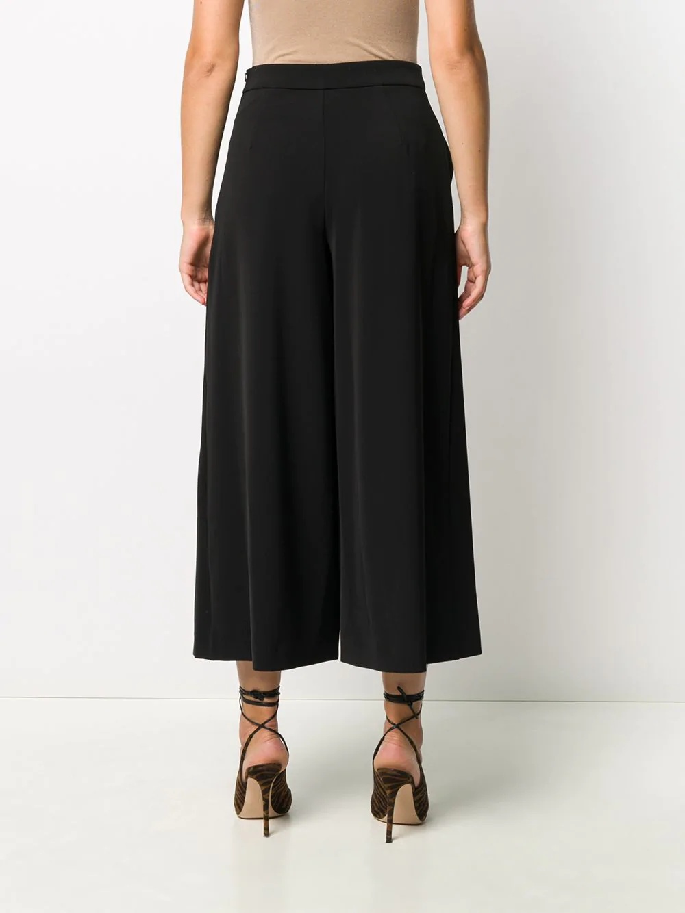 pleated wide-leg trousers - 4