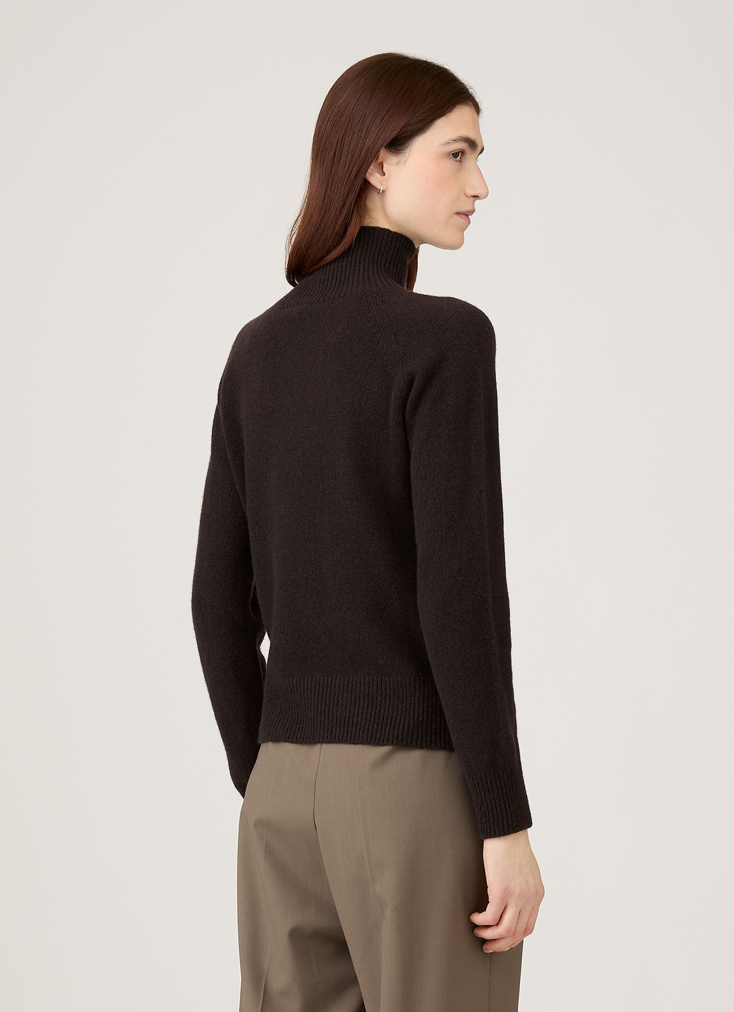 Lambswool Funnel Neck Jumper - 3