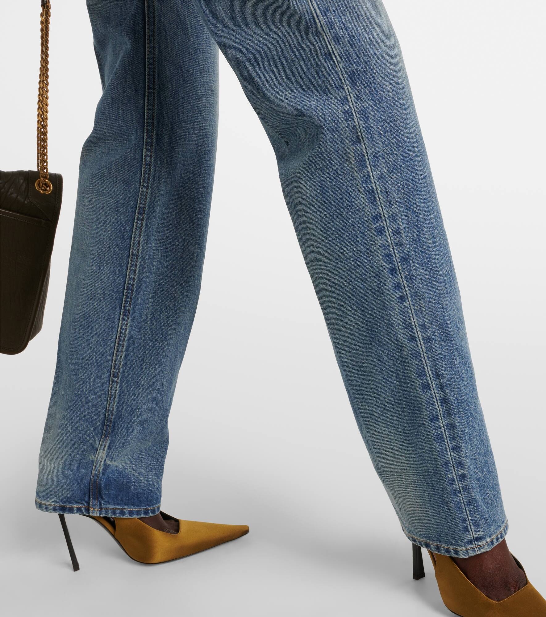 Mid-rise straight jeans - 5