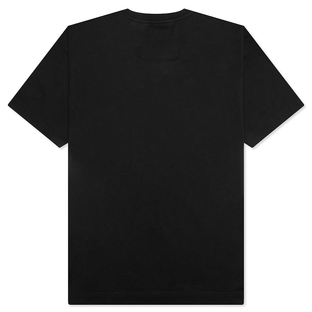 GROS GRAIN IN COTTON T-SHIRT - BLACK - 2