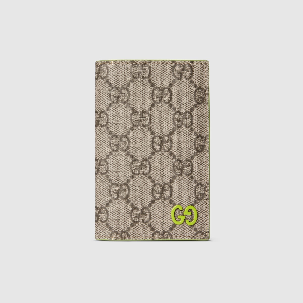 Green interior GG long card case - 1