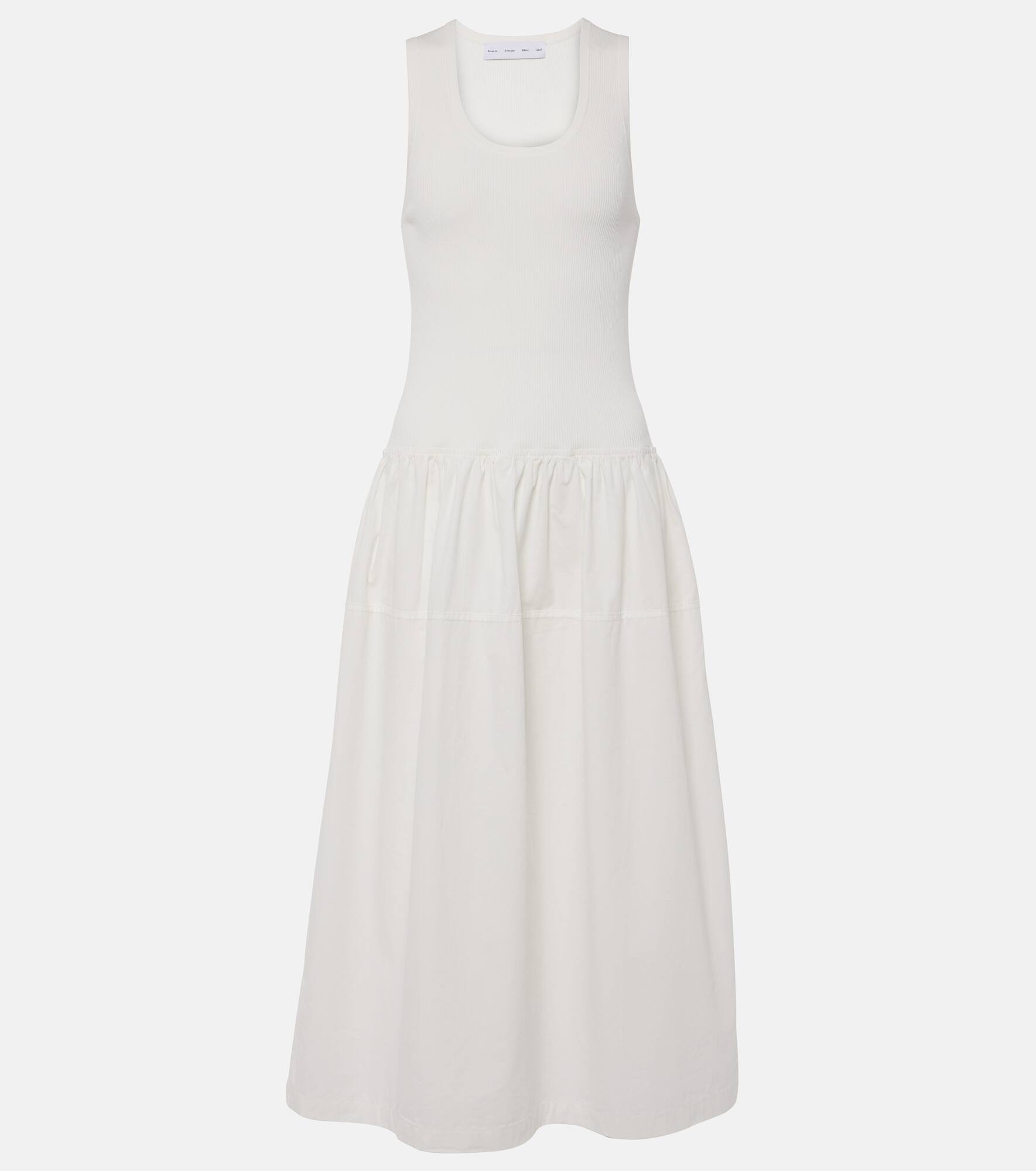 Malia cotton poplin midi dress - 1