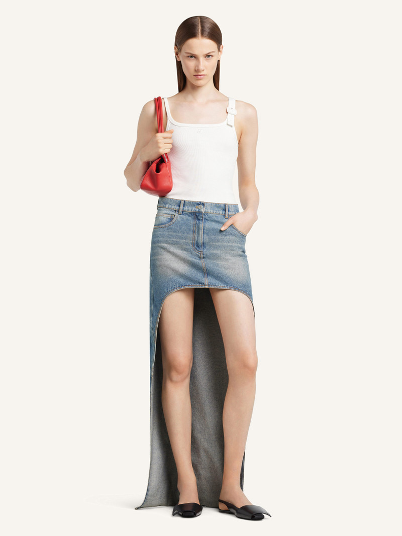 courrèges CIRCLE EDGED DENIM SKIRT outlook
