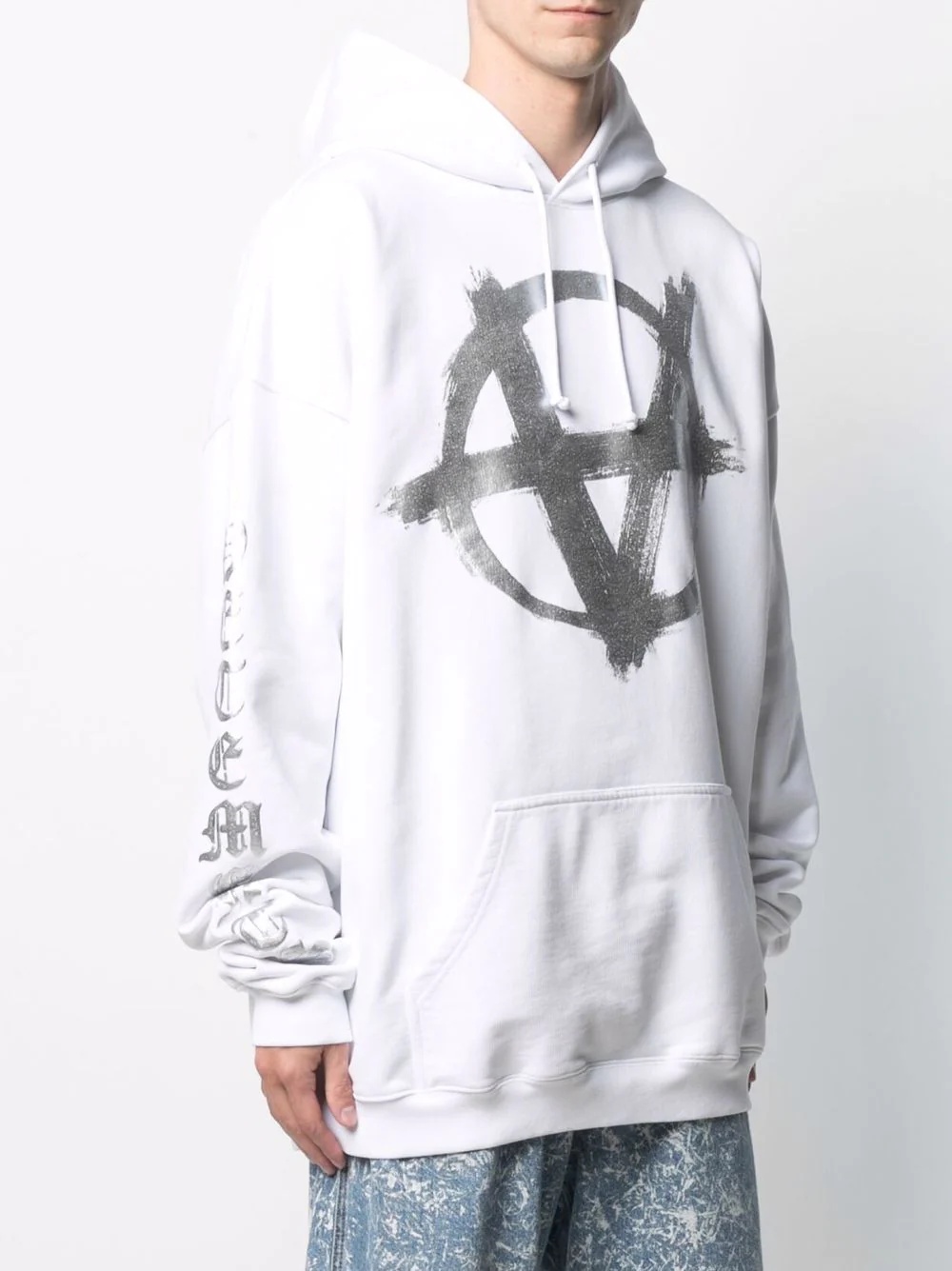 Anarchy Gothic logo-print hoodie - 4