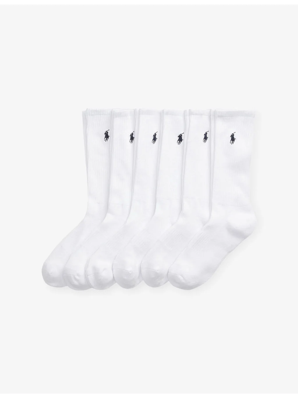 Brand-Embroidered Set of Six Cotton-Blend Socks - 1