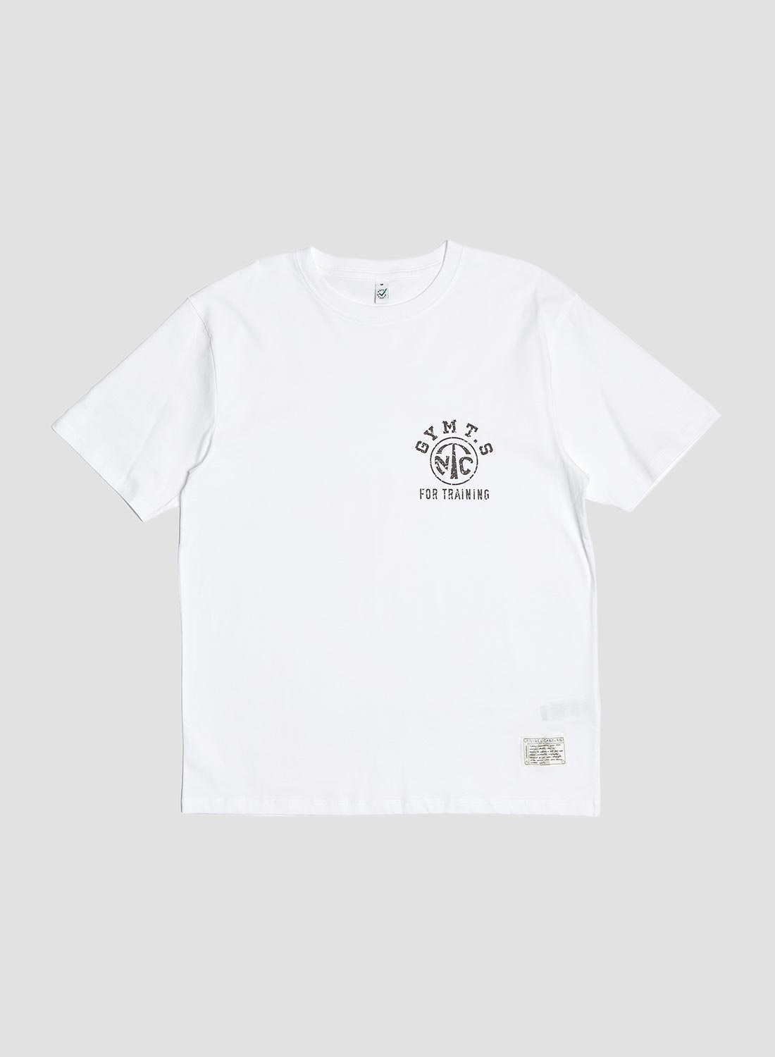 Gym Stencil Tee in White - 1