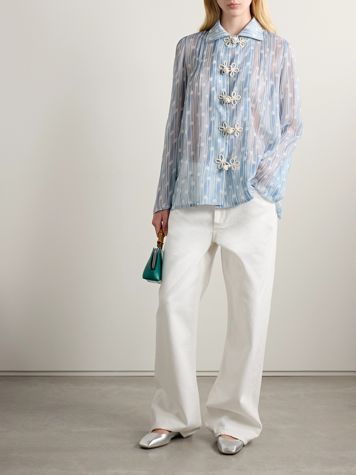 Meridian Printed Silk-georgette Blouse - 2