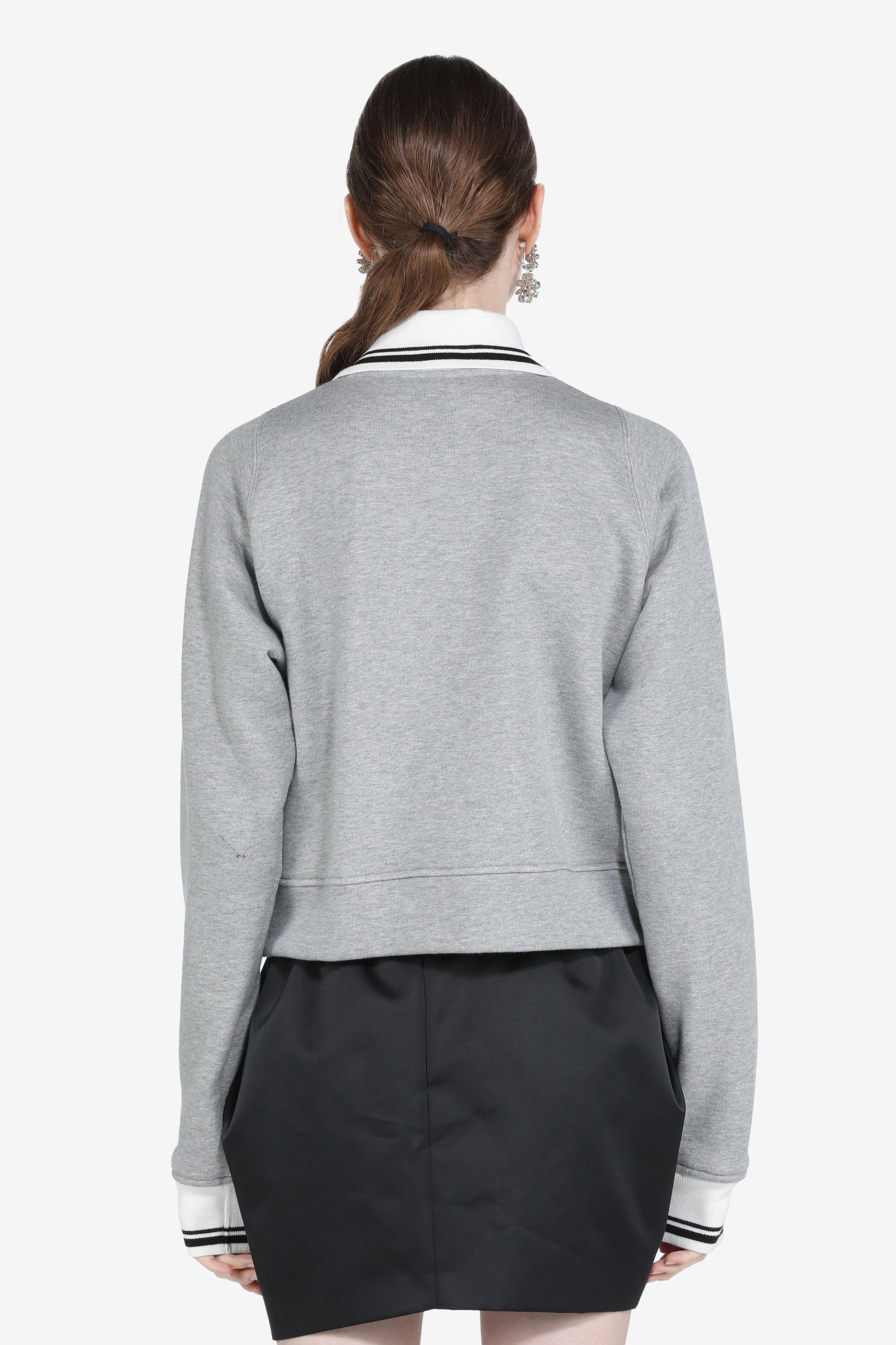 CONTRAST-COLLAR COTTON JACKET - 2