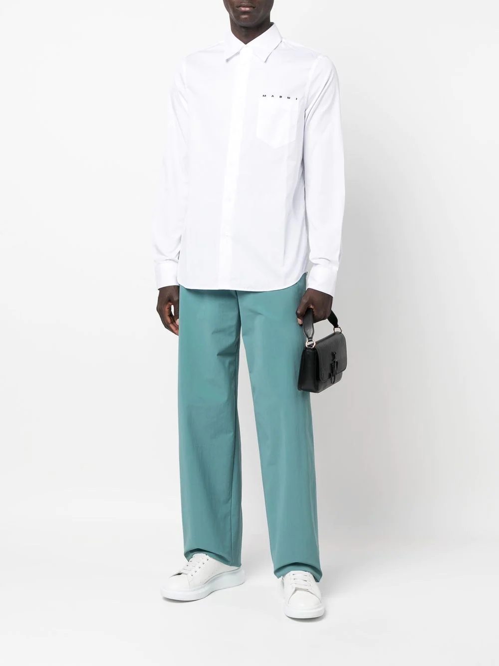 logo button-down shirt - 2