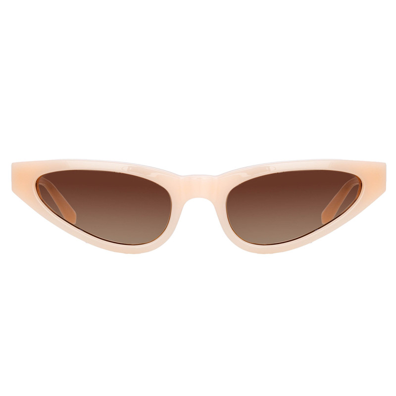 Slim Cat Eye Sunglasses in Peach 1