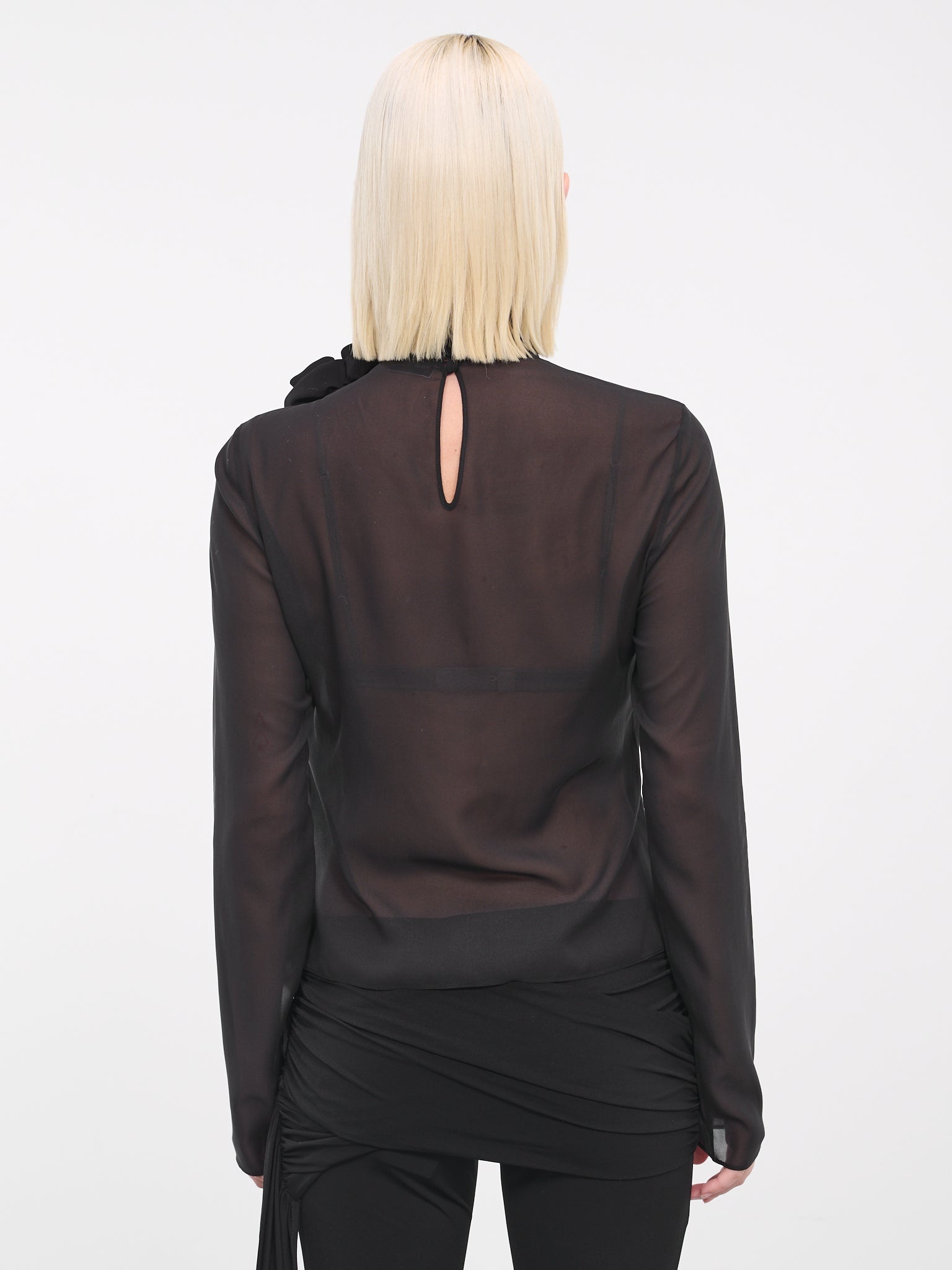 Sheer High Neck Top - 3