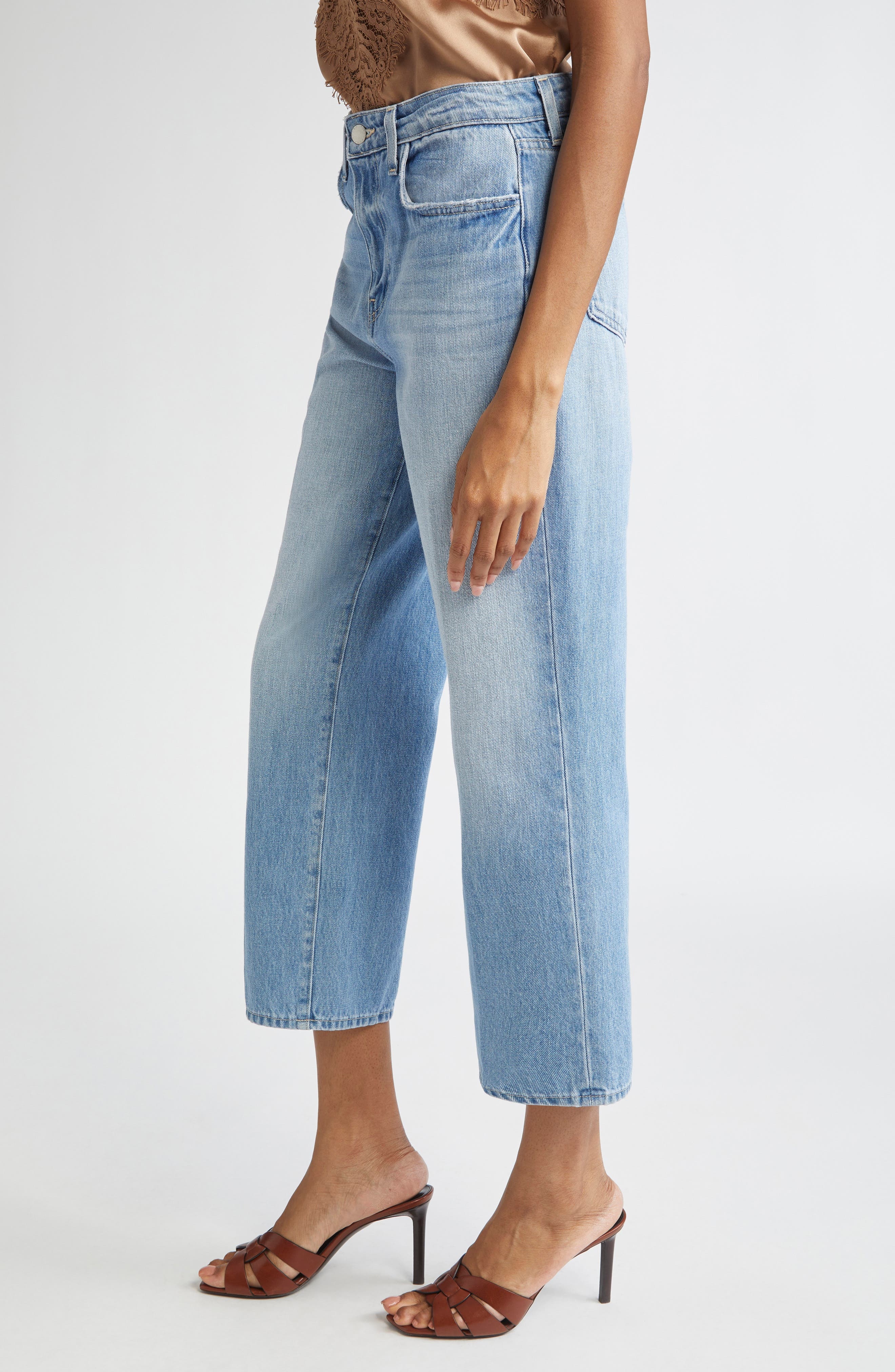 L'AGENCE June Stovepipe Crop Jeans in Cristo at Nordstrom - 3