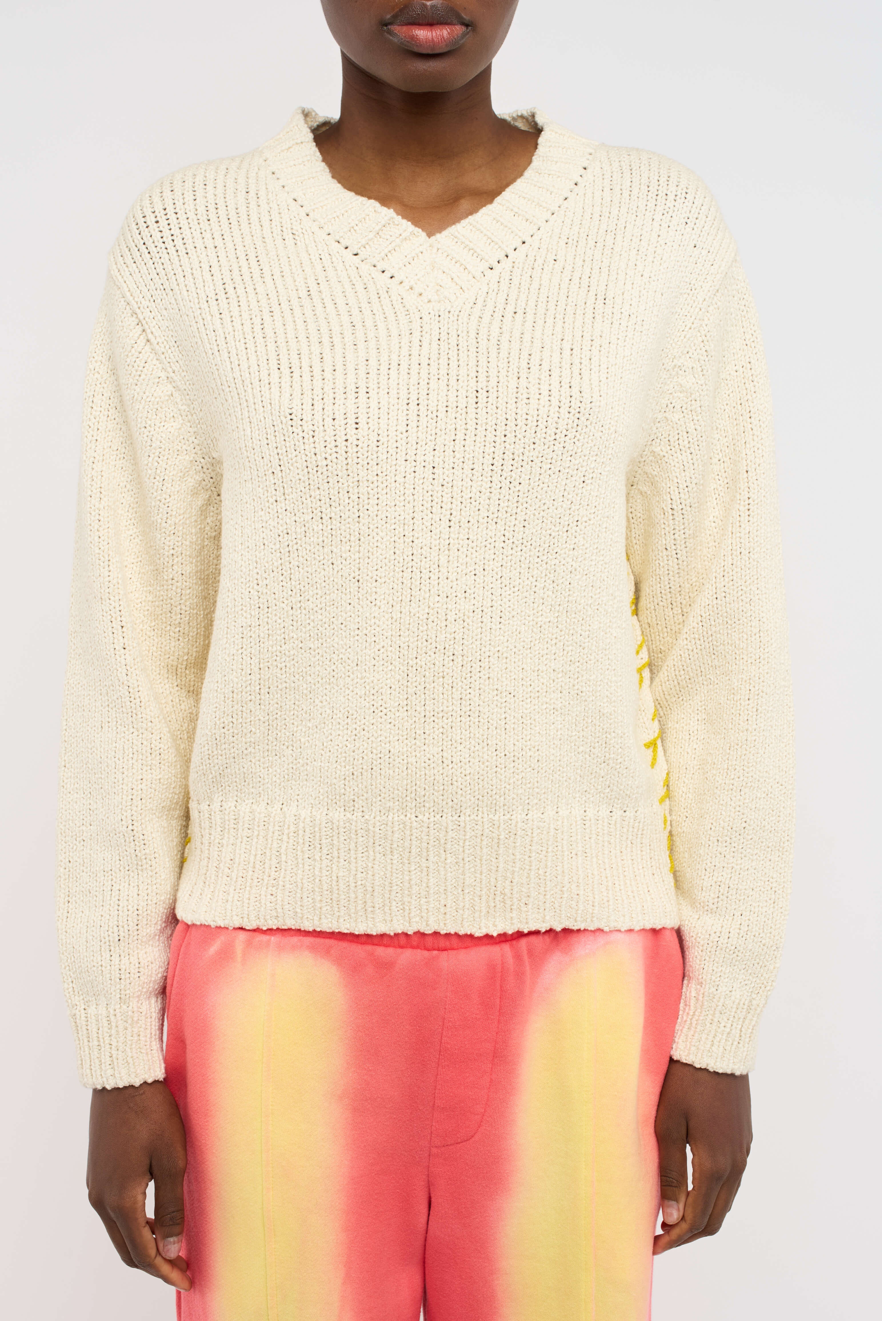 NORA WHIP WOMEN'S BOXY V-NECK - 3