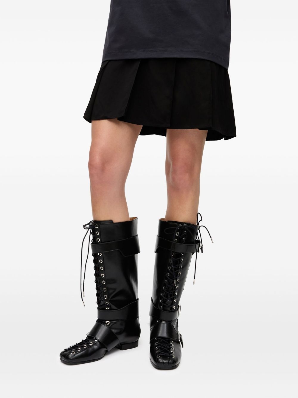 lace-up boots - 4