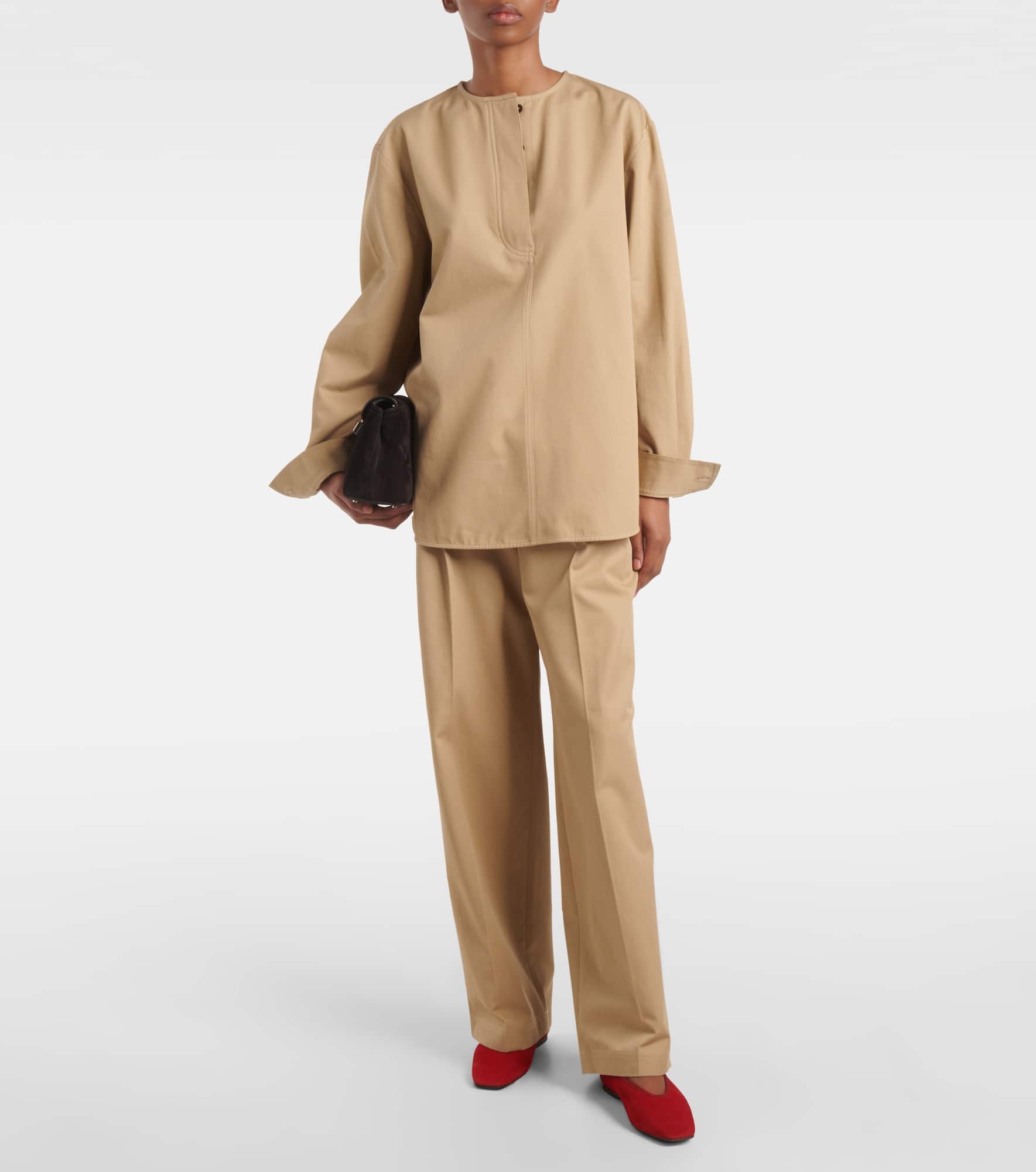 Cotton wide-leg pants - 2