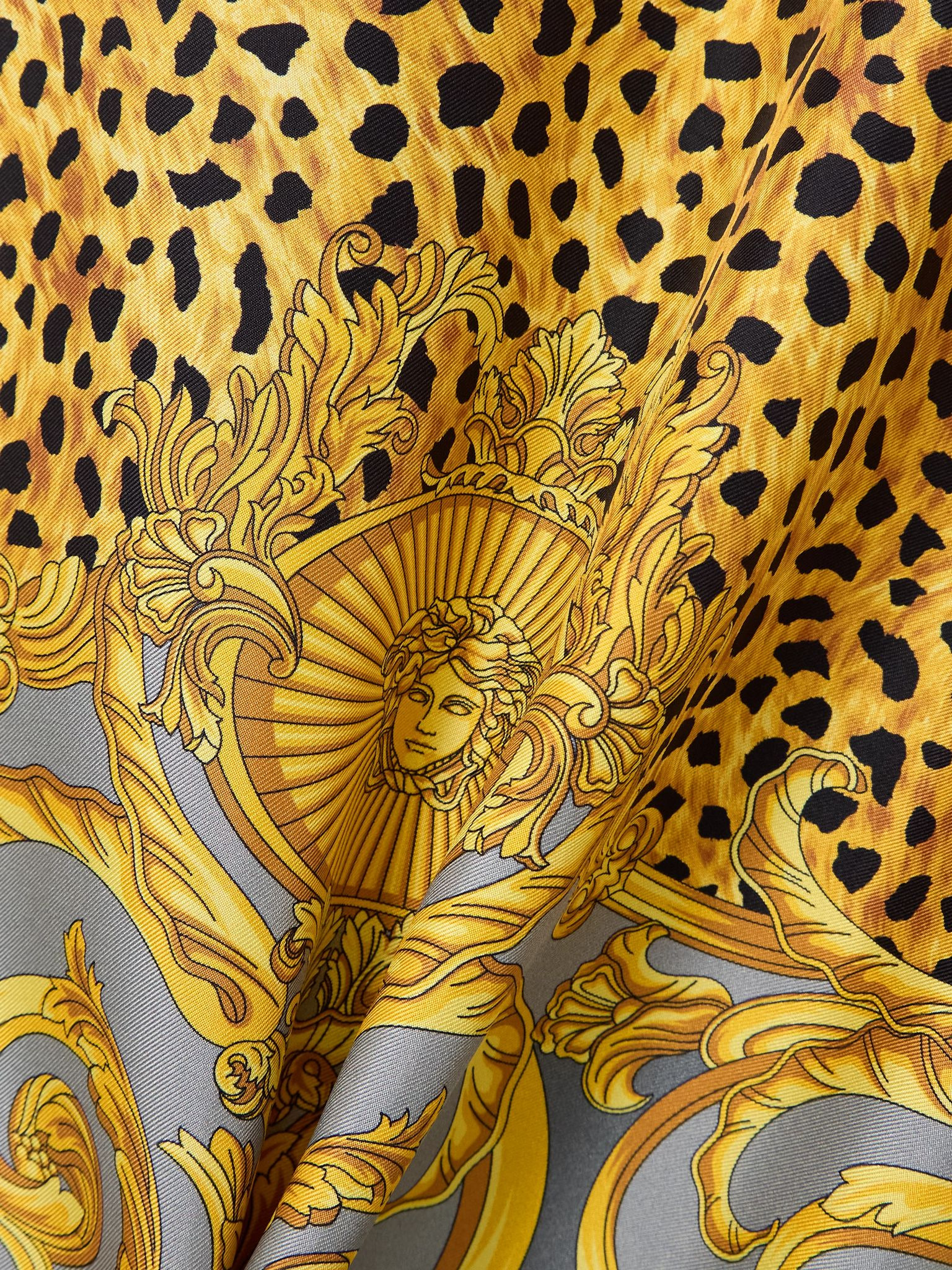 Printed silk-twill shirt Multi - 5
