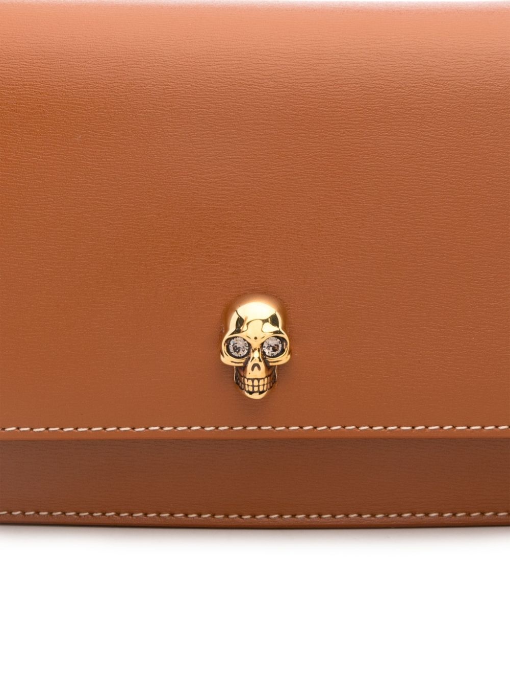 skull-appliquÃ© leather crossbody bag - 4