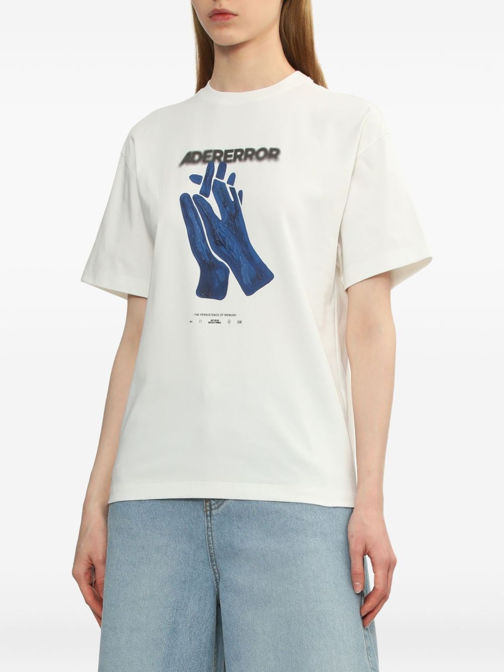 hand-print cotton T-shirt - 2