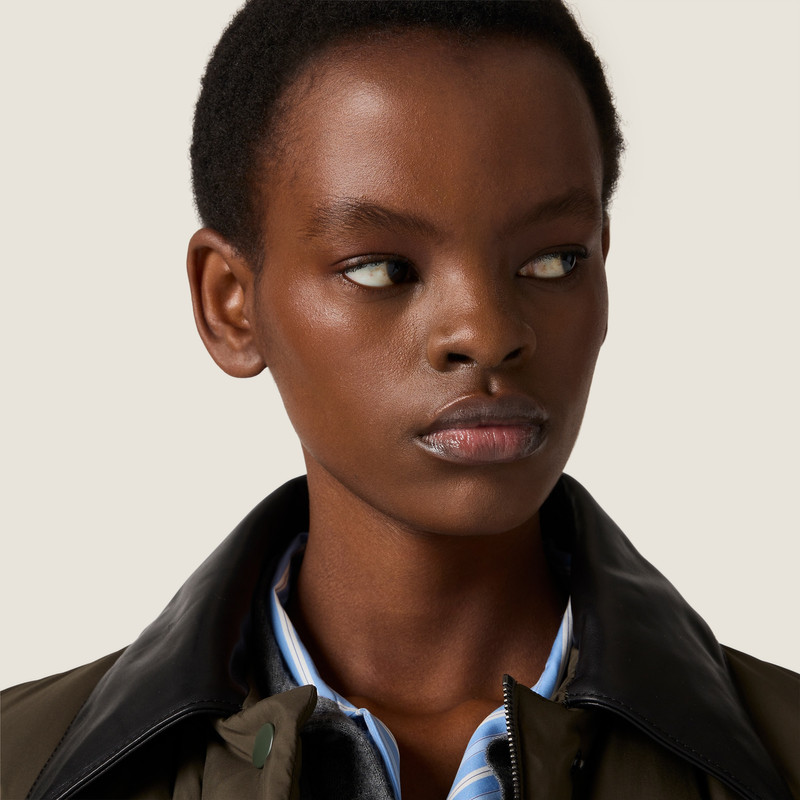 Technical pongé down vest 5