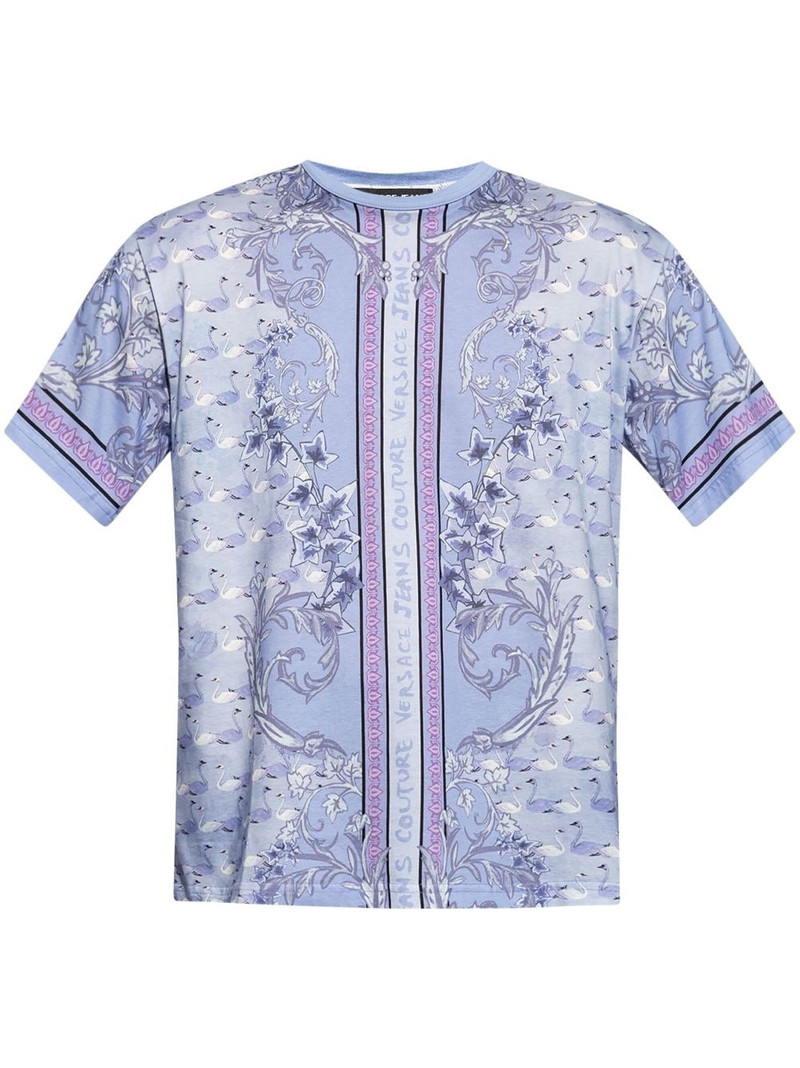 floral print cotton T-shirt 1