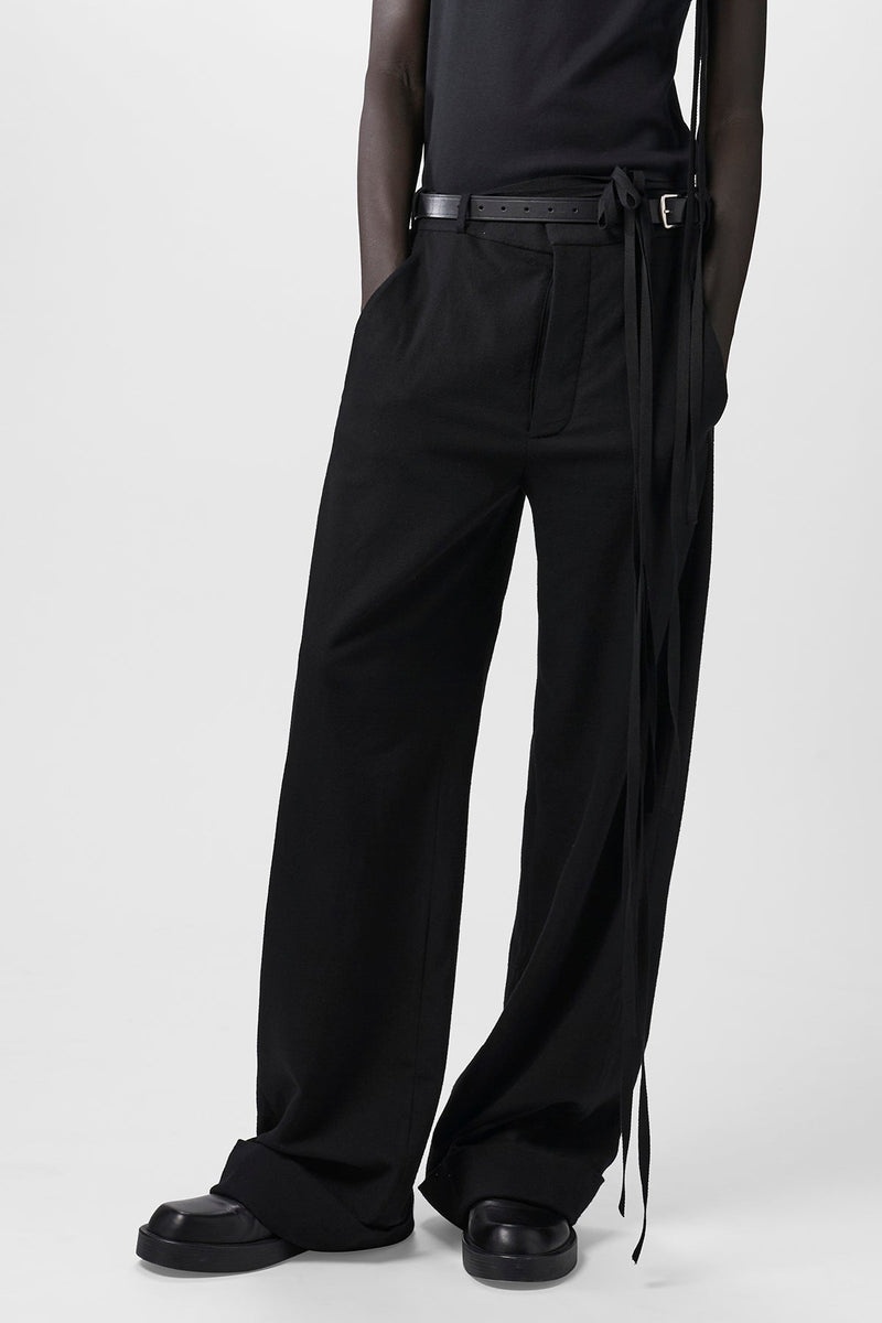 Albert Loose Fit Trousers Brushed Wool - 1