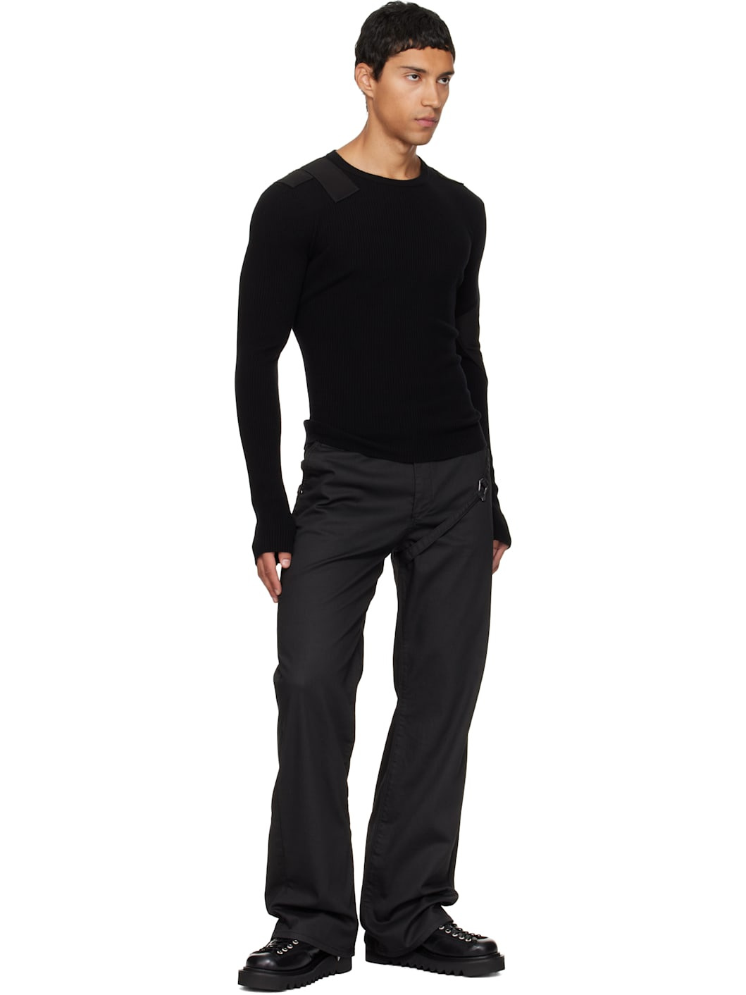 Black Transmittance Jeans - 4