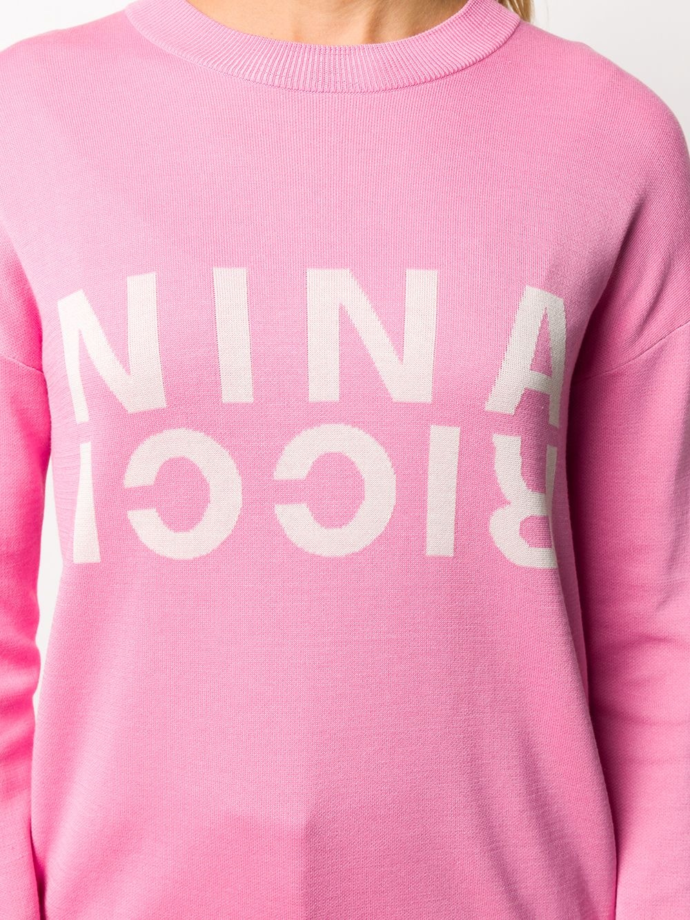 knitted logo jumper - 5
