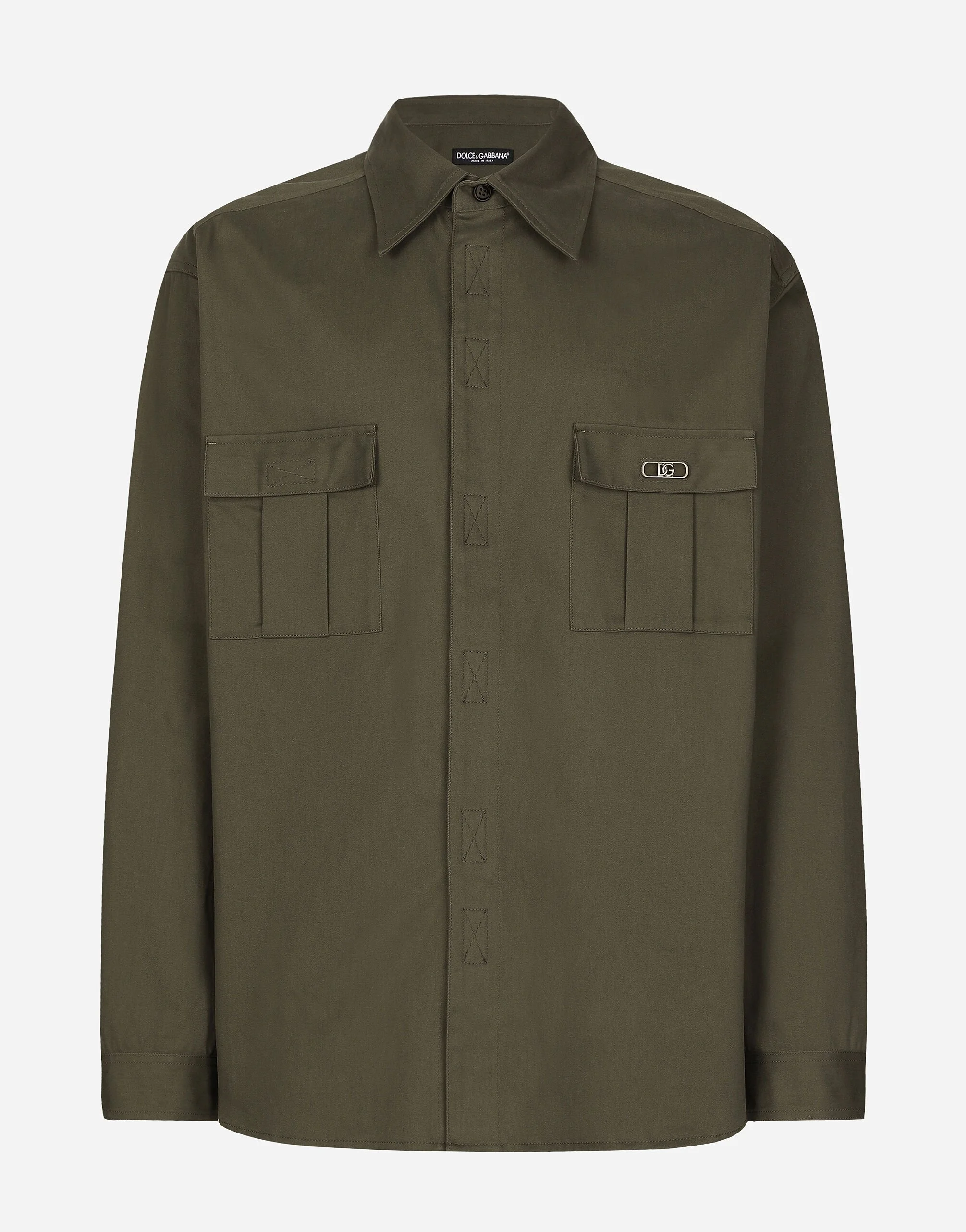 Cotton shirt with pockets - 1