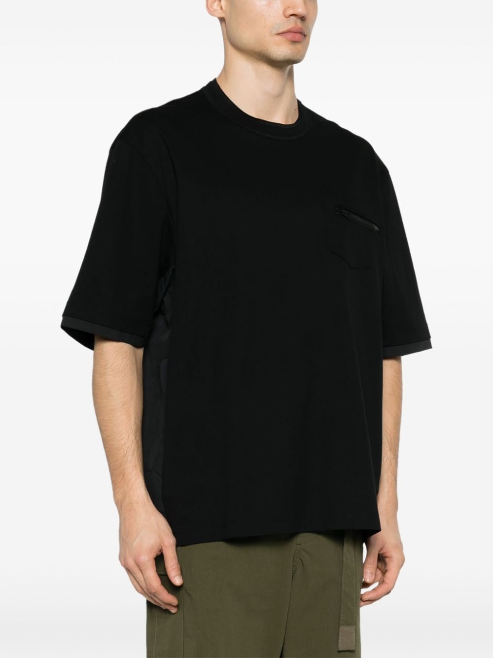 panelled-design T-shirt - 3