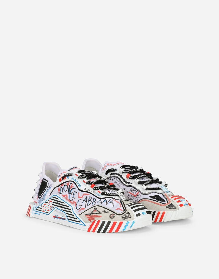 Mixed-materials New York NS1 slip-on sneakers - 2