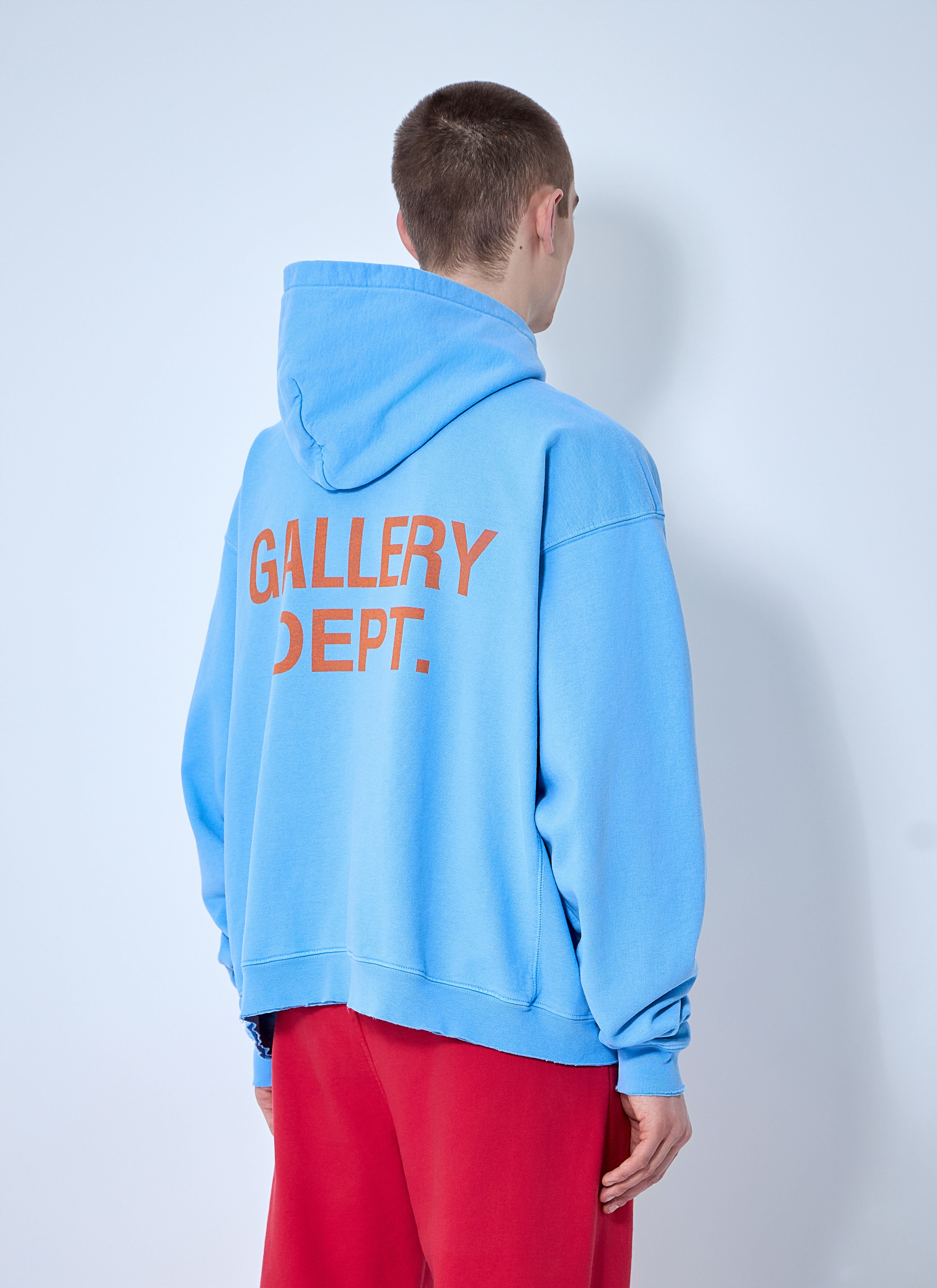 90s Logo Print Hooded Sweatshirt - 4